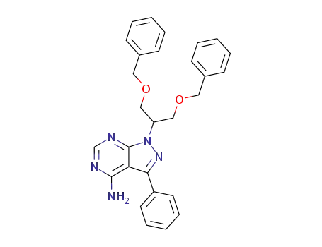 1-(2-Benzyloxy-1-benzyloxymethyl-ethyl)-3-phenyl-1H-pyrazolo[3,4-d]pyrimidin-4-ylamine