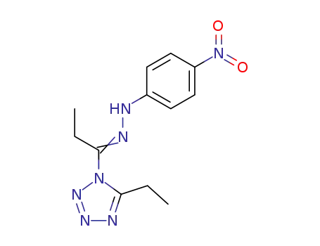 1H-Tetrazole, 5-ethyl-1-[1-[(4-nitrophenyl)hydrazono]propyl]-
