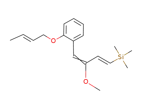((1E,3E)-4-{2-[((E)-But-2-enyl)oxy]-phenyl}-3-methoxy-buta-1,3-dienyl)-trimethyl-silane