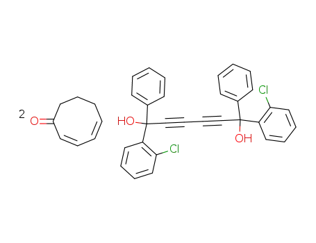 1,6-Bis-(2-chloro-phenyl)-1,6-diphenyl-hexa-2,4-diyne-1,6-diol; compound with (2Z,4Z)-cycloocta-2,4-dienone
