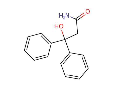 Molecular Structure of 52042-99-6 (3-hydroxy-3,3-diphenylpropanamide)