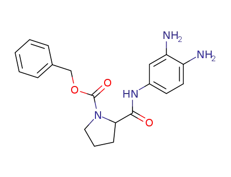 Molecular Structure of 125705-62-6 (4-(α-Benzyloxycarbonyl-L-prolyl)amino-1,2-phenylenediamine)