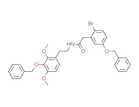 5-benzyloxy-N-<2-(3'-benzyloxy-2',4'-dimethoxyphenyl)ethyl>-2-bromophenylacetamide
