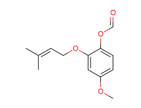 Formic acid 4-methoxy-2-(3-methyl-but-2-enyloxy)-phenyl ester