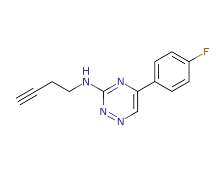 3-(3-butynyl-1-amino)-5-(4-fluorophenyl)-1,2,4-triazine