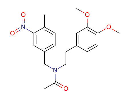 Acetamide, N-(2-(3,4-dimethoxyphenyl)ethyl)-N-((4-methyl-3-nitrophenyl)methyl)-, hydrate