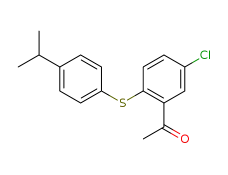1-{5-chloro-2-[(4-isopropylphenyl)sulfanyl]phenyl}ethanone