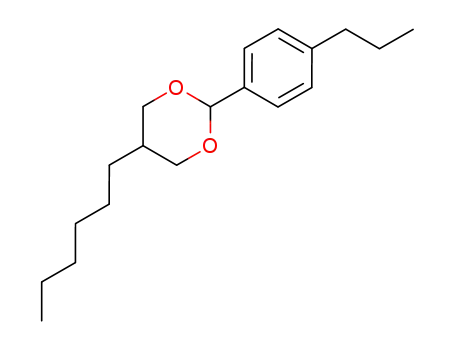 Molecular Structure of 74800-65-0 (1,3-Dioxane, 5-hexyl-2-(4-propylphenyl)-)