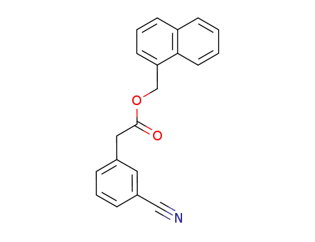 Molecular Structure of 143659-32-9 (1-Naphthylmethyl 3-cyanophenylacetate)