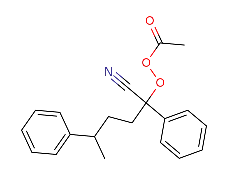 Peracetic acid 1-cyano-1,4-diphenylpentyl ester