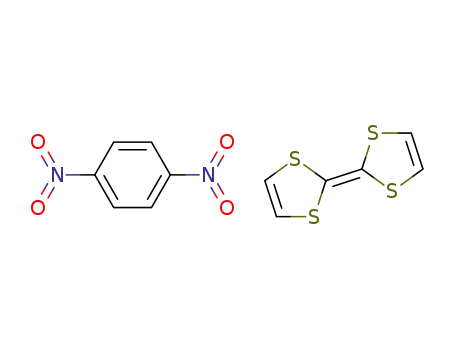 Molecular Structure of 83868-36-4 (1,4-Dinitro-benzene; compound with [2,2']bi[[1,3]dithiolylidene])
