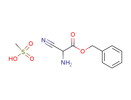benzyl alpha-aminocyanoacetate methanesulfonic acid salt