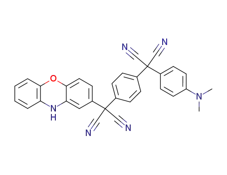 α-(3-phenoxazinyl)-α'-<4-(N,N-dimethylaminophenyl)>-p-phenylenedimalononitrile