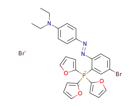 Phosphonium,
[5-bromo-2-[[4-(diethylamino)phenyl]azo]phenyl]tri-2-furanyl-, bromide