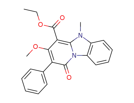 ethyl 5-methyl-3-methoxy-2-phenyl-1-oxo-1H,5H-pyrido<1,2-a>benzimidazole-4-carboxylate