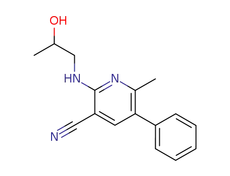 2-(2-Hydroxypropylamino)-6-methyl-5-phenylpyridine-3-carbonitrile