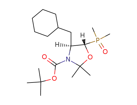 (4S,5S)-4-Cyclohexylmethyl-5-(dimethyl-phosphinoyl)-2,2-dimethyl-oxazolidine-3-carboxylic acid tert-butyl ester