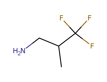 Molecular Structure of 359-42-2 (1-Propanamine, 3,3,3-trifluoro-2-methyl-)