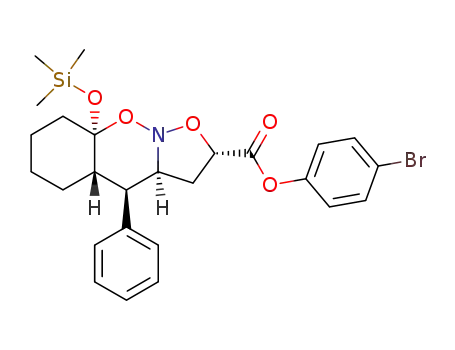 Molecular Structure of 111491-55-5 (l,u,u,l-2-<(4-bromophenoxy)-carboxy>-decahydro-4-phenyl-8a-<(trimethylsilyl)oxy>-isoxazolo<2,3-b><1,2>-benzoxazine)