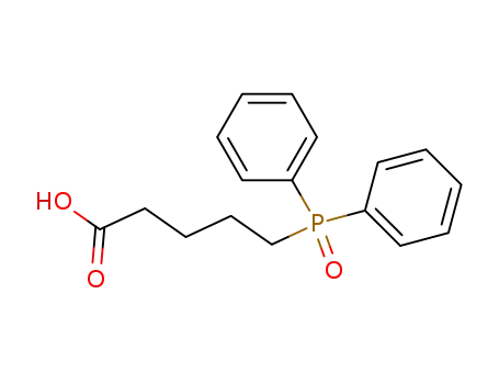Molecular Structure of 71140-70-0 (4-Carboxybutyldiphenylphosphine oxide)