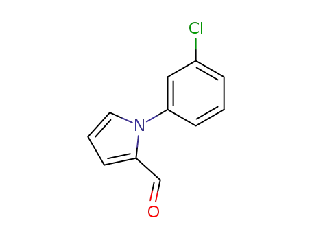 Molecular Structure of 86454-33-3 (1-(3-CHLOROPHENYL)-1H-PYRROLE-2-CARBALDEHYDE)