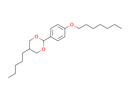 Molecular Structure of 81221-09-2 (2-(4-Heptyloxy-phenyl)-5-pentyl-[1,3]dioxane)