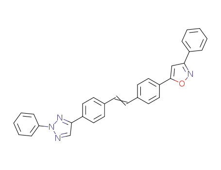 2H-1,2,3-Triazole,
2-phenyl-4-[4-[2-[4-(3-phenyl-5-isoxazolyl)phenyl]ethenyl]phenyl]-