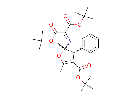 5-<Bis(tert-butoxycarbonyl)methylenamino>-4,5-dihydro-2,5-dimethyl-4-phenyl-3-furancarbonsaeure-tert-butylester