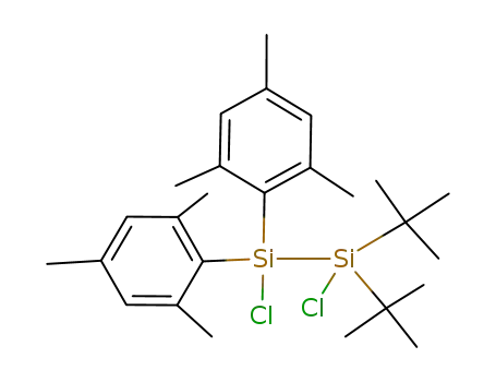 1,1-Di-tert-butyl-1,2-dichlor-2,2-dimesityldisilane