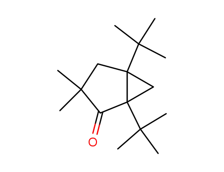 Molecular Structure of 19377-95-8 (3,3-dimethyl-1,5-ditert-butyl-bicyclo[3.1.0]hexan-4-one)