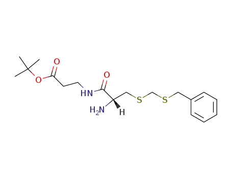 Molecular Structure of 18710-22-0 (S-Benzylmercaptomethyl-L-cysteinyl-β-alanin-tert.butylester)