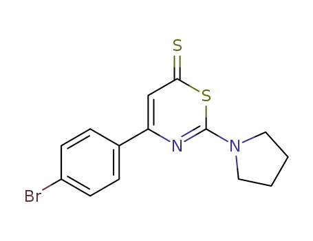 4-(4-Bromo-phenyl)-2-pyrrolidin-1-yl-[1,3]thiazine-6-thione