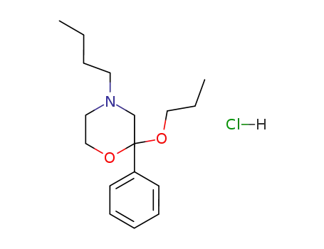 Molecular Structure of 126806-94-8 (4-butyl-2-phenyl-2-propoxymorpholine hydrochloride)