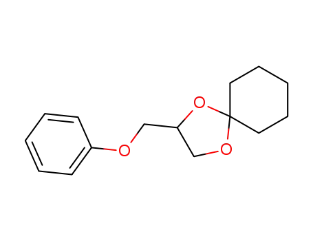Molecular Structure of 59348-06-0 (1,4-Dioxaspiro[4.5]decane, 2-(phenoxymethyl)-)