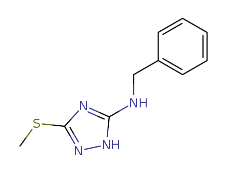 1H-1,2,4-Triazol-3-amine, 5-(methylthio)-N-(phenylmethyl)-