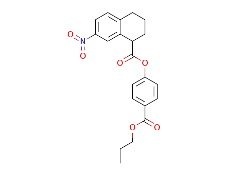 7-Nitro-1,2,3,4-tetrahydro-naphthalene-1-carboxylic acid 4-propoxycarbonyl-phenyl ester