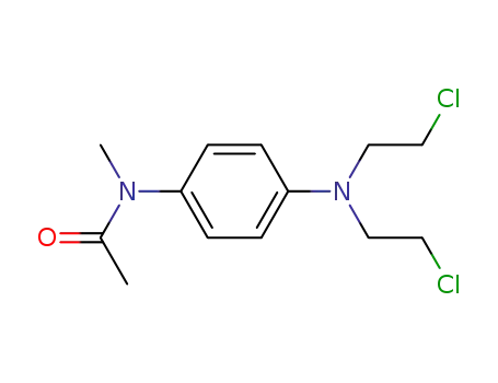 Molecular Structure of 52177-56-7 (p-(Bis-2-chlorethylamino)-N-methylacetanilid)