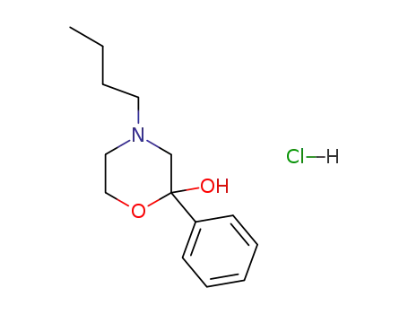 Molecular Structure of 126806-92-6 (4-BUTYL-2-PHENYL-2-MORPHOLINOL HYDROCHLORIDE)