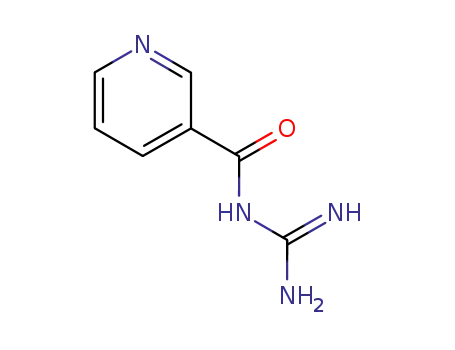 Molecular Structure of 6531-75-5 (N-(pyridyl-3-carbonyl)guanidine)