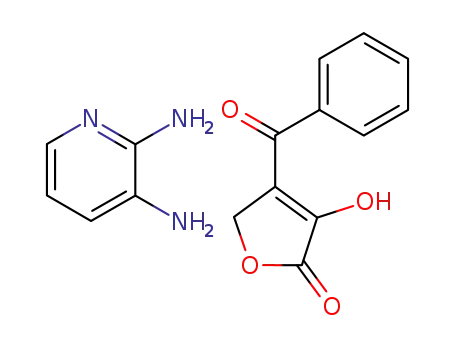 Molecular Structure of 138196-75-5 (2-aminopyrido-3-ammonium 4-benzoyl-2(5H)-furanone-3-oxide)