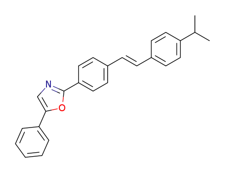 2-[4-(4-isopropyl-<i>trans</i>-styryl)-phenyl]-5-phenyl-oxazole