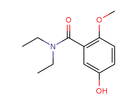 Molecular Structure of 89984-51-0 (Benzamide, N,N-diethyl-5-hydroxy-2-methoxy-)