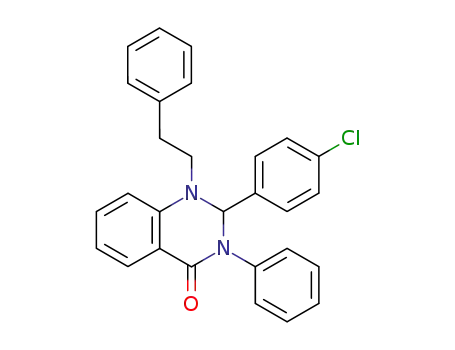 2-(4-Chloro-phenyl)-1-phenethyl-3-phenyl-2,3-dihydro-1H-quinazolin-4-one