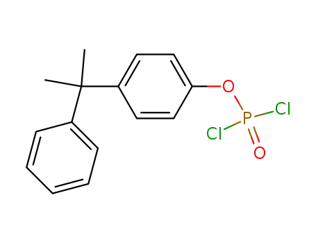 Molecular Structure of 52891-47-1 (2-Phenyl-2-[p-(dichlorophosphinyloxy)phenyl]propane)