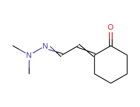 Acetaldehyde, (2-oxocyclohexylidene)-, 1-(dimethylhydrazone)