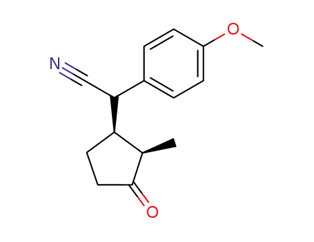 p-methoxyphenyl-1'cyano-1'dimethyl-2,3 cyclopentanone