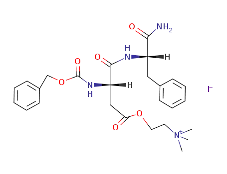 N-Benzyloxycarbonyl-β-O-(2-trimethylamonio-aethyl)-Asp-Phe-amid-jodid