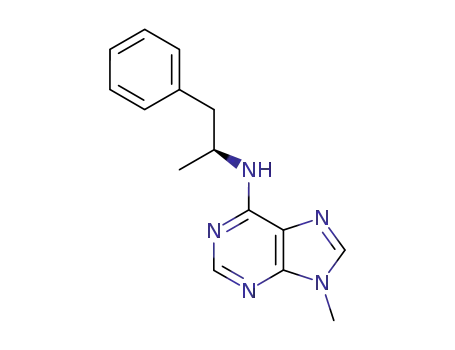 Molecular Structure of 109293-01-8 (N<sup>6</sup>-(1-phenyl-2(S)-propyl)-9-methyladenine)