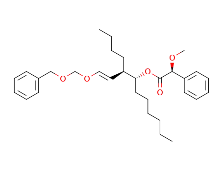 (3R,4R),(1E)-1-<1-(benzyloxy)methoxy>-3-n-butyl-1-decen-4-yl (S)-O-methyl mandelate
