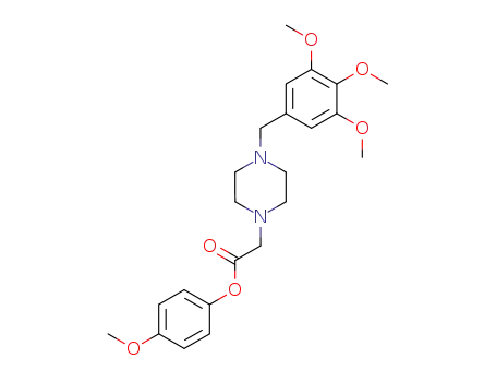 1-[(4-methoxyphenoxy)carbonylmethyl]-4-(3,4,5-trimethoxybenzyl)piperazine